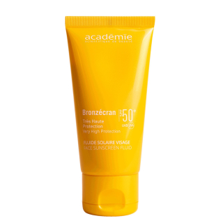 Academie Bronzecran Face Sunscreen Fluid SPF 50+ Сонцезахисний флюїд для обличчя UVA/UVB SPF 50+ 50 мл