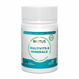 Biotus Multivits & Minerals Мультивитамины и минералы 30 таблеток