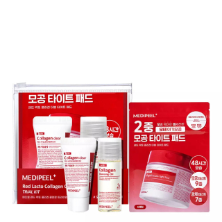 MEDIPEEL Red Lacto Collagen Cleansing Trial Kit Набір мініатюр для очищення обличчя з колагеном та лактобактеріями