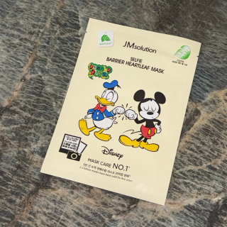 JMSolution Disney Collection Selfie Barrier Heartleaf Маска для лица успокаивающая с хауттюйнией