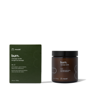 Maude Burn no.2 pink pepper & gurjun balsam Свеча для массажа - аромат №2 розовый перец и бальзам гурджун