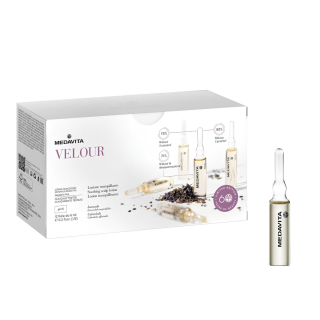 Medavita Velour Lozione Tranquillante Успокаивающий лосьон для сухой, чувствительной и раздраженной кожи головы в ампулах 12 х 6 мл