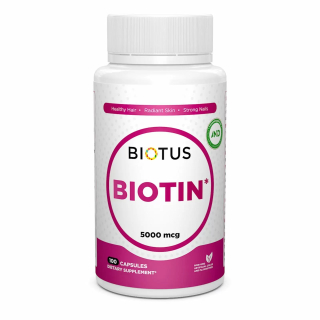 Biotus Biotin 5000 mcg Биотин 5000 мкг 100 капсул