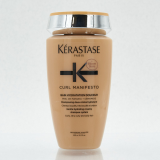 Kerastase Curl Manifesto Bain Hydratation Douceur Кремовый увлажняющий шампунь-ванна для кучерявых волос всех типов, 250 мл