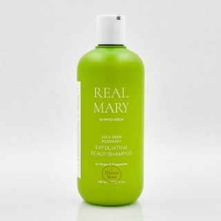 Rated Green Real Mary Exfoliating Scalp Shampoo Глубоко очищающий отшелушивающий шампунь с соком розмарина 400 мл