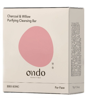 Ondo Beauty 36.5 Charcoal & Willow Purifying Cleansing Bar Мыло с порошком древесного угля для лица и тела 70 г