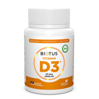 Biotus Vitamin D3 2000 IU Вітамін Д3 2000 МЕ 60 капсул