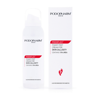 Podopharm Podoflex Foamy Foot Cream For Skin Callosity Крем-пенка для ног от мозолей 125 мл.