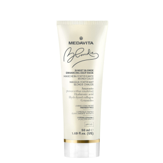 Medavita Blondie Sunset Blonde Enhancing Deep Mask Питательная маска для защиты и усиления теплых оттенков блонда 50 мл