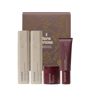 Davroe Christmas Moisture Senses witfh MCT and Luxe Різдвяний набір продуктів для волосся Зволоження