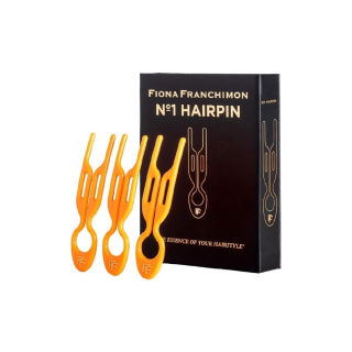 Fiona Franchimon №1 Hairpin Tangerine Orange - Шпильки для волосся Помаранчеві 3 шт