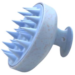 Medavita Кругла силіконова щітка-масажер для шкіри голови Блакитна