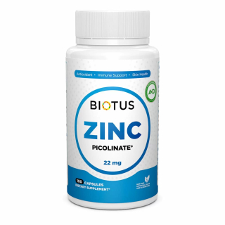 Biotus Zinc Picolinate 22 mg Цинк пиколинат 22 мг 100 капсул