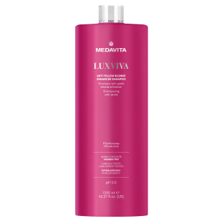 Medavita Luxviva Anti Yellow Blonde Enhancer Shampoo Антижовтий шампунь для волосся для професійного використання 1250 мл