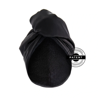 Mon Mou Soft Silk Turban Black Шовковий рушник-тюрбан з махрою