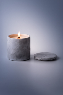 FIRE RABBIT Marble Candle White Подсвечник Белый