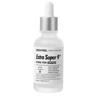 Medi Peel Extra Super 9 Plus Pore Tox Ampoule Пилинг-сыворотка для лица для очистки и сужения пор 30 мл