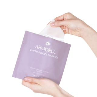 Arocell Super Power Mask EX Гідрогелева маска з колагеном і 10 видами гіалуронової кислоти 42 г * 1 шт