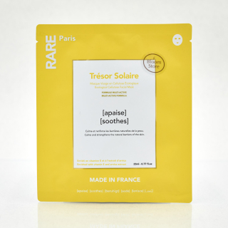 RARE Paris Tresor Solaire Ecological Cellulose Facial Mask Успокаивающая маска для лица с витамином Е и экстрактом арники