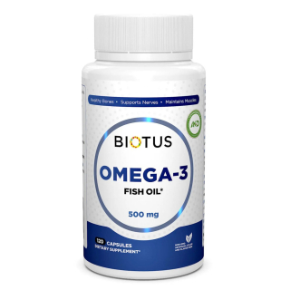 Biotus Omega-3 Fish Oil Омега-3 рыбий жир 120 капсул
