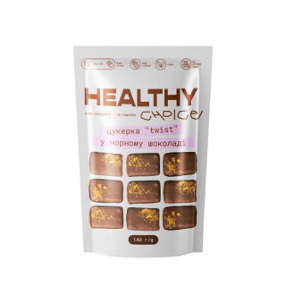 Healthy Choice Конфеты "Twist" в черном шоколаде 140 г