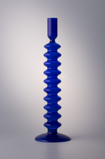 FIRE RABBIT Art Deco Cylinder Candle Holder Підсвічник Синій 3