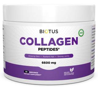 Biotus Collagen Peptides 6600 mg Колагенові пептиди, тип 1 і 3 198 г