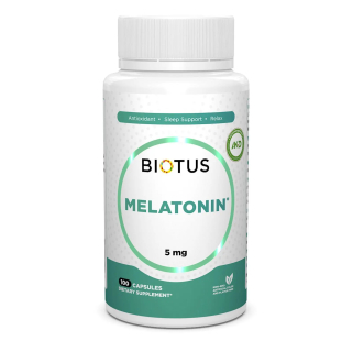 Biotus Melatonin 5 mg Мелатонин 5 мг 100 капсул