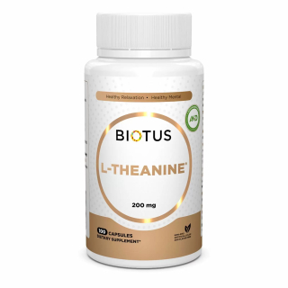 Biotus L-Theanine 200 mg L-теанин 200 мг 100 капсул