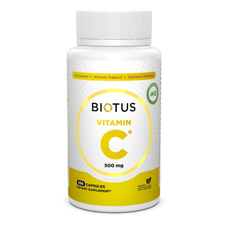 Biotus Vitamin C 500 mg Витамин С 500 мг 100 капсул