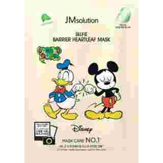 JMSolution Disney Collection Selfie Barrier Heartleaf Маска для лица успокаивающая с хауттюйнией