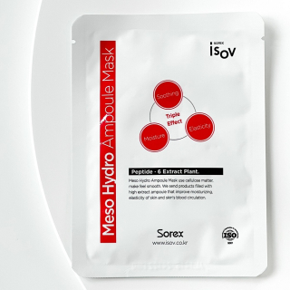 Isov Sorex Meso Hydro Ampoule Mask Шовкова маска-гідрант 25 г*10 шт