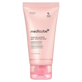 Medicube PDRN Pink Caffeine Night Wrapping Mask Нічна маска-плівка з полінуклеотидами та кофеїном 75 мл