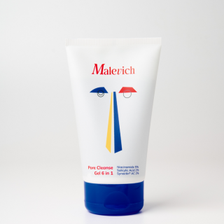 MALEVICH Pore Cleanse Gel 6 ln 1 Балансирующий противовоспалительный гель для умывания «6 в 1» 150 мл