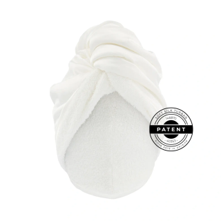 Mon Mou Soft Silk Turban White Шовковий рушник-тюрбан з махрою