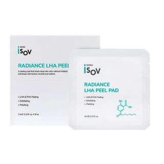 Isov Sorex Radiance LHA Peel Pad Эксфолирующие пилинг-падсы для гладкости и сияния кожи 5 шт