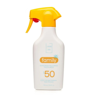 Lavish Care FAMILY SUNSCREEN MILK SPRAY FACE AND BODY SPF 50 Солнцезащитный крем-спрей для тела и лица 300 мл