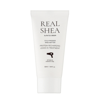 Rated Green Real Shea Protein Recharging Leave-in Treatment Відновлюючий термозахисний крем для волосся 50 мл