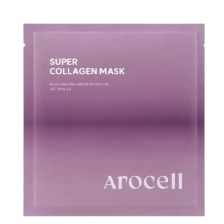 Arocell Super Collagen Mask Гідрогелева маска з колагеном і пептидами для ліфтингу та зволоження 43 г * 1 шт