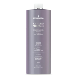 Medavita Keratin Miracle Sleek Shampoo Ультрарозгладжувальний шампунь з ефектом шовку для пухнастого та неслухняного волосся 1250 мл